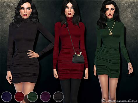 Sims 4 Turtleneck Dress Cc The Ultimate Collection Fandomspot