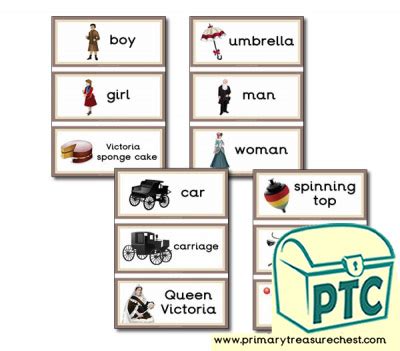 Victorian Themed Flashcards Primary Treasure Chest