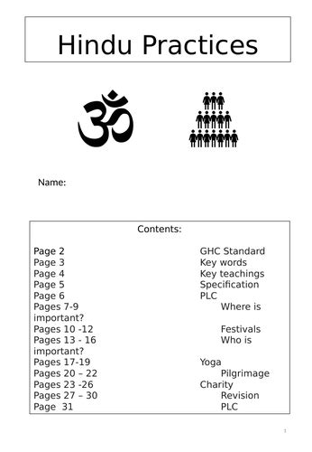 Aqa Gcse Hinduism Teaching Resources
