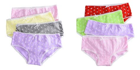 2020 4 Pack Lace Floral Young Teen Girl Briefs For Teenage Candy Colors