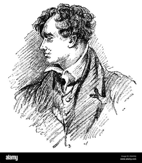 Portrait Of Lord Byron A British Peer Who Was A Poet And Politician