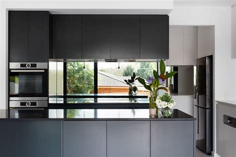 Briar Hill Recycled Red Brick Modern Kitchen Melbourne By