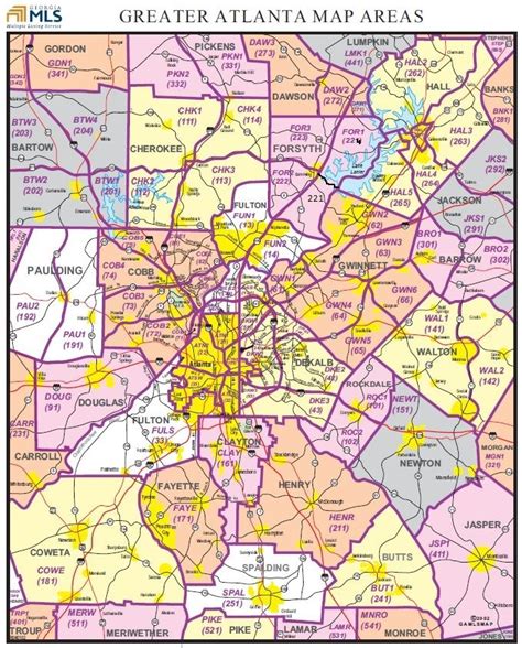 Atlanta Ga Area Map Search For Properties In Georgia