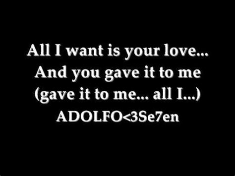 All i want for love is you (2019). All i want Is your Love Lyrics By:Inoj - YouTube
