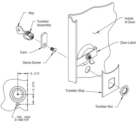 Nvent Hoffman Al12ar Cylinder Lock Kit Instruction Manual