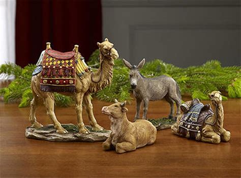 4pc Animal Set For 7 Inch First Christmas Ts Nativity Christmas