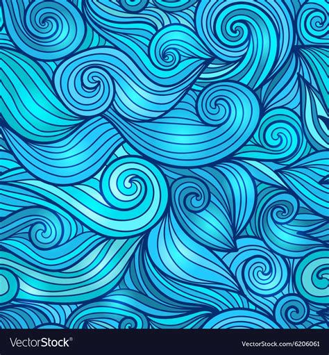 Seamless Wave Pattern Royalty Free Vector Image