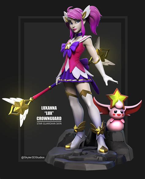 Lux Star Guardian Skin Stylized From League Of Legends Specialstl
