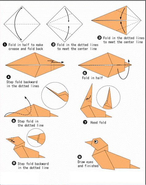 Printable Origami Directions Origami Flower Easy