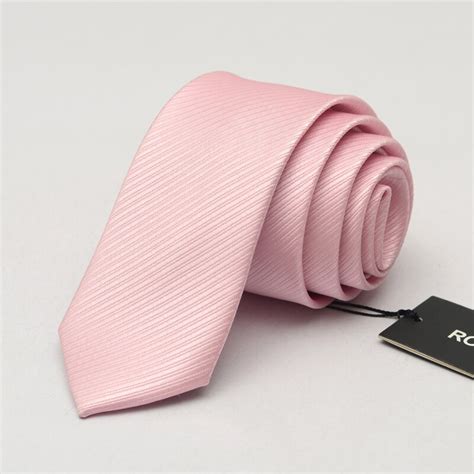 New 6cm Ties For Men Wedding Tie Mens Casual Skinny Brand Groom Pink