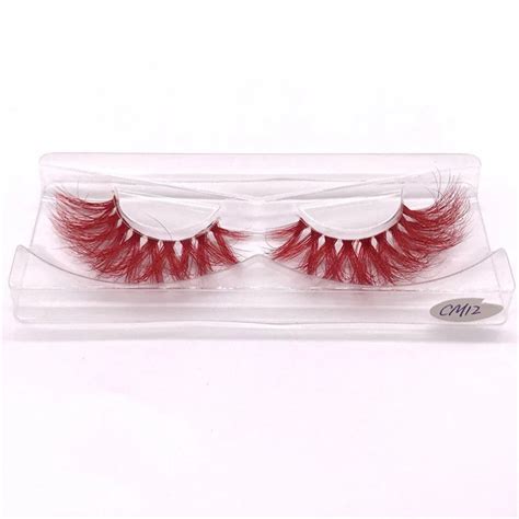 9d Red 10pairs To 50 Pairs Mink Color Lashes Wholesale Natural Etsy