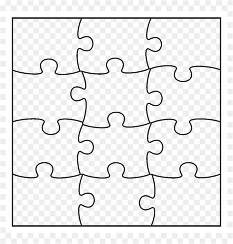 Printable Jigsaw Puzzle Templates Blank Printable 7 Best Images Of 9