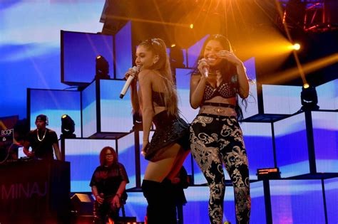 Nicki Minaj And Ariana Grande Bump Butts