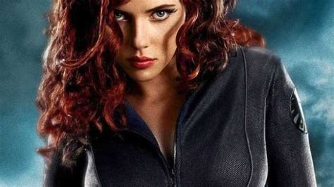 black widow star scarlett johansson on the character s more sexualized depiction in iron man 2