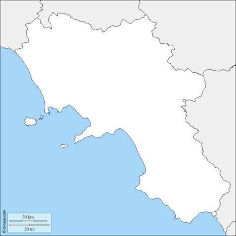 La campania è una regione dell'italia meridionale, situata ad ovest dal mar tirreno, la seconda la campania è certamente una delle regioni morfologicamente più variegate della penisola e, per. Cartina Muta Campania | onzemolen