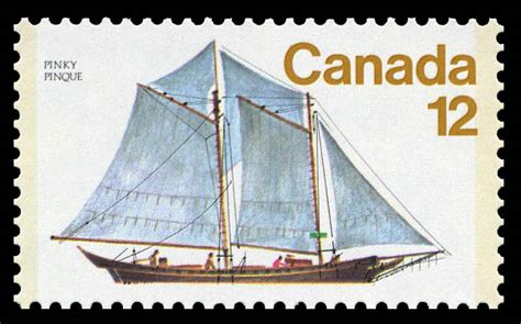 Pinky Canada Postage Stamp Ships Of Canada Sailing Vessels