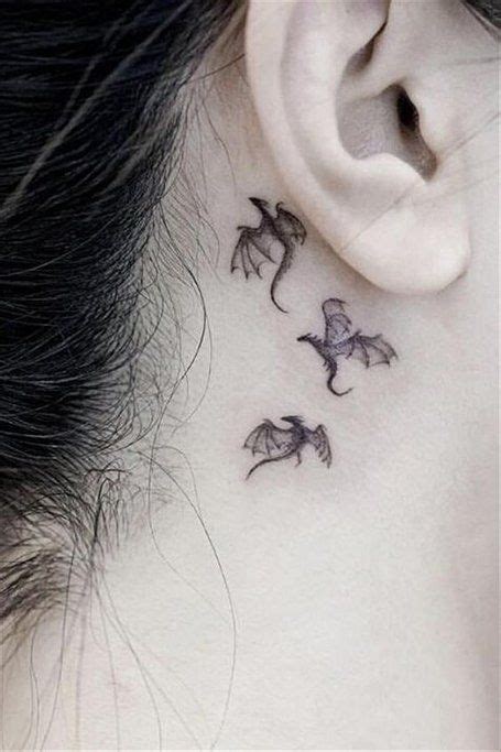 20 Cute Behind The Ear Tattoos For Women In 2020 Behind Ear Tattoos