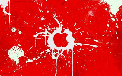 Apple Logo Red Drawing Background 🔥 Free Best Pictures