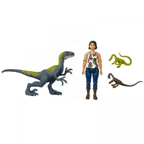 Jurassic World Human And Dino Pack Sammy And Velociraptor Jurassic World