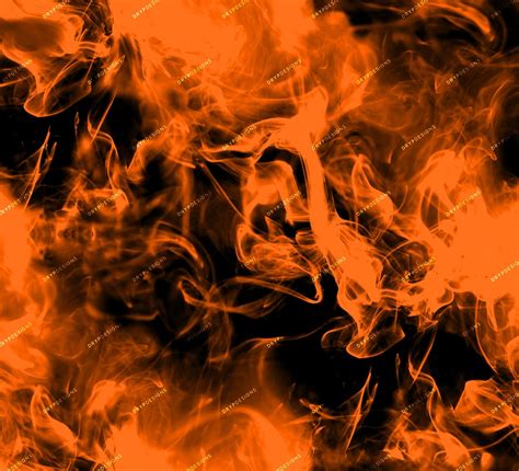 Smokey Blaze Orange Firey Flames Digital Paper Background Seamless
