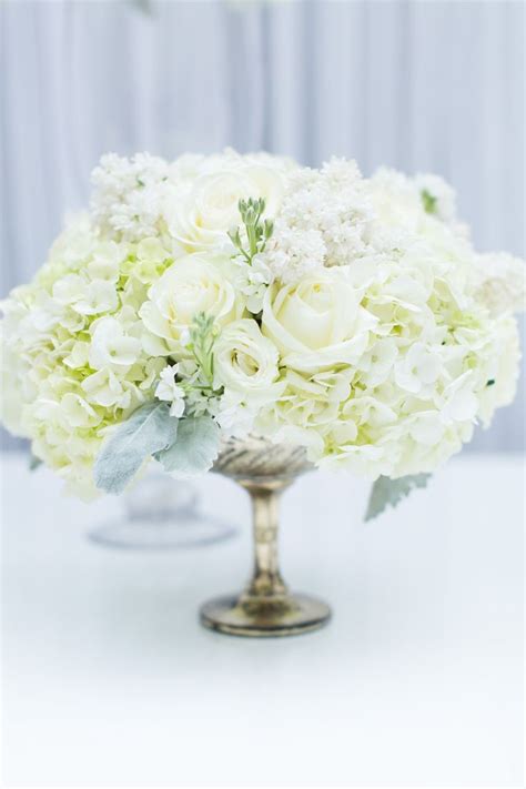 Elegant San Francisco Spring Wedding White Centerpiece Wedding