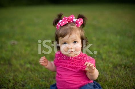 Adorable 9 Month Old Girl Stock Photos