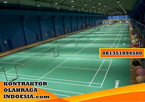 Kontraktor Jasa Pembuatan Lapangan Olahraga Bulutangkis Badminton murah