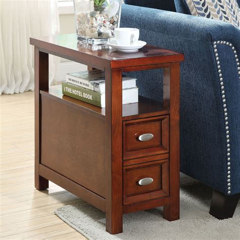 Acme Furniture 80921 Perrie Side Table Cherry Side Table Wood Small