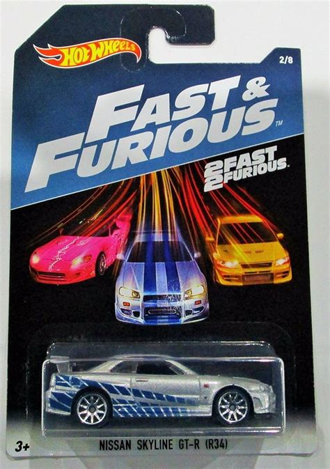 Hot Wheels 2017 Fast And Furious Nissan Skyline Gt R R34