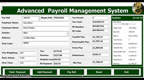 How To Create Advanced Payroll Management Systems In Excel Using Vba