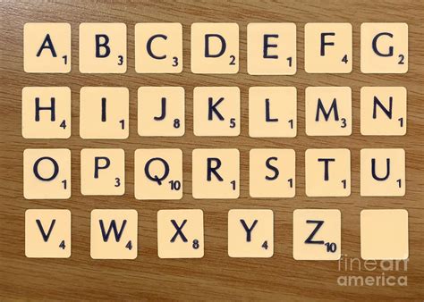 Full Alphabet Of Scrabble Tiles K3 Photograph By Humorous Quotes Pixels