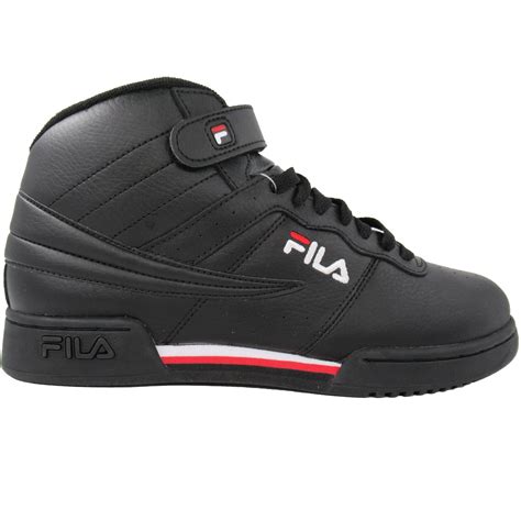 Fila Mens F13 F 13 Leather High Mid Top Casual Classic Basketball Shoes