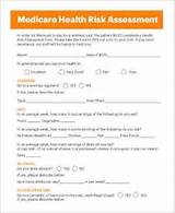 Images of Medicare Health Risk Assessment Form