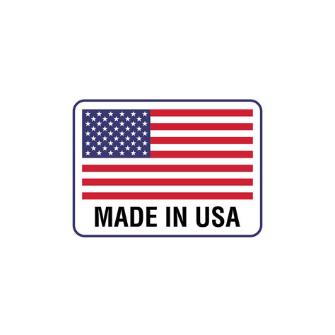 Hecho En Insignia De Estados Unidos Icono Sello Logotipo Vectorial