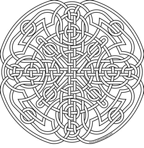 Mandala is a sanskrit word which means a circle, and metaphorically a universe this wheel is on the way to relaxation. Celtic Coloring Pages For Adults at GetColorings.com ...