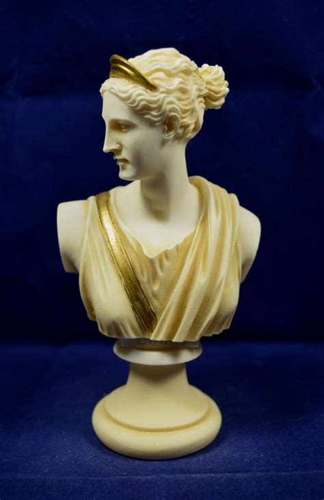 Artemis Sculpture Bust Diana Ancient Greek Goddess Of Hunt Etsy