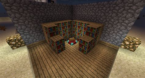 Minecraft Enchantment Table Bookshelf Setup I Decoration Ideas