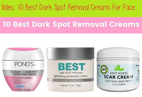 10 Best Dark Spot Removal Creams For Face In 2018 | Dark Spot Corrector | Dark Spot Product # 