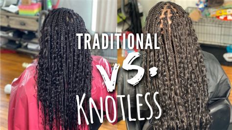 Large Boho Knotless Braids 2 With Highlights Of 30 Curled Ends