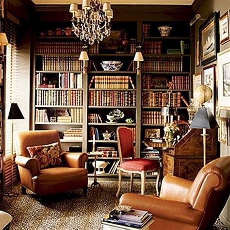 58 Stunning Library Room Design Ideas With Eclectic Decor Page 53 Of