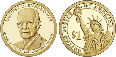 2015 S Proof Dwight D Eisenhower Presidential Dollar