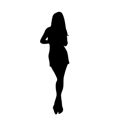 Girl Silhouette Standing
