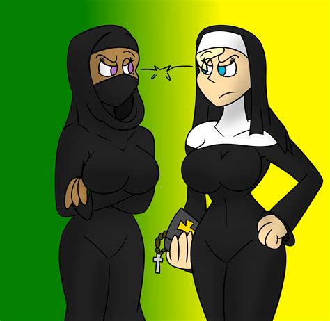 Hijab Girl Vs Nun Girl By Reaper2545 On Deviantart