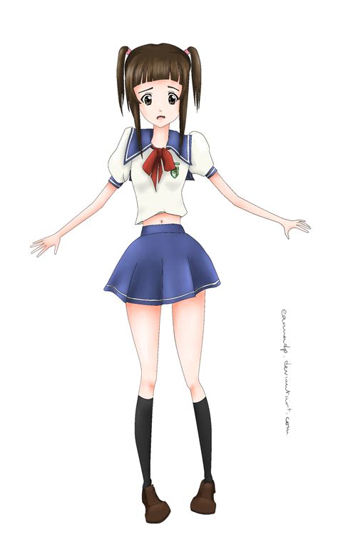 Anime School Girl By Eannadp On Deviantart