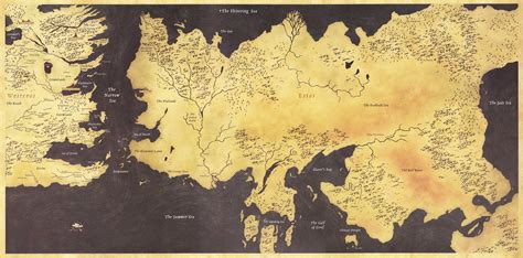 Game Of Thrones Map High Resolution Maping Resources