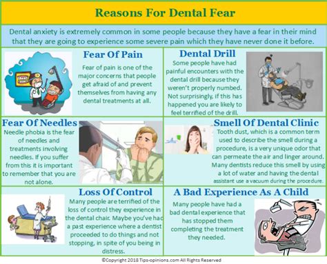 Common Conditions Of Dental Anxiety And Dental Phobia Latest Infographics