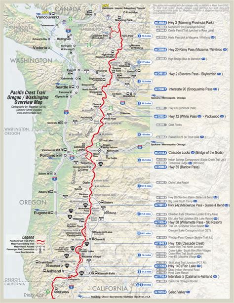 Detailed Pct Maps Musashe Adventures