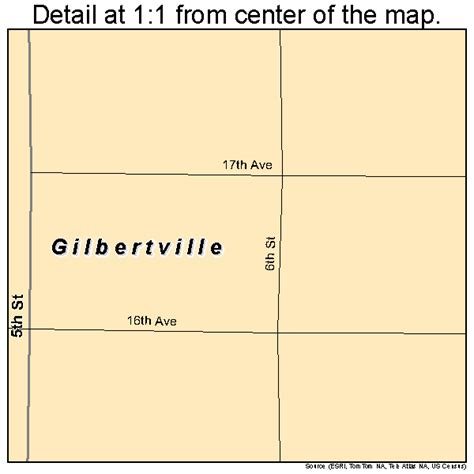 Gilbertville Iowa Street Map 1930675
