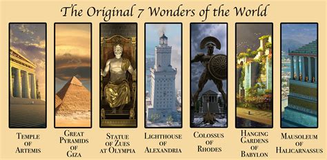 The Original Seven Wonders Of The World Digital Print Etsy