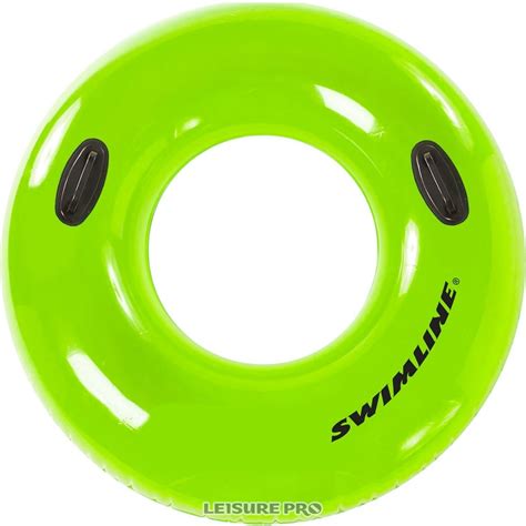36 Inch Inflatable Lime Green Swimming Pool Inner Tube Ring Float